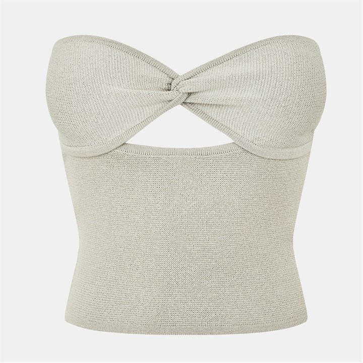 Jack Wills Women's Neutral Twist Front Sweater Vest in Size 6, Sports Direct