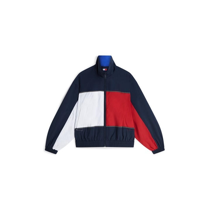 Tommy Jeans Women's Blue Harrington Jacket in Size 8, Sports Direct