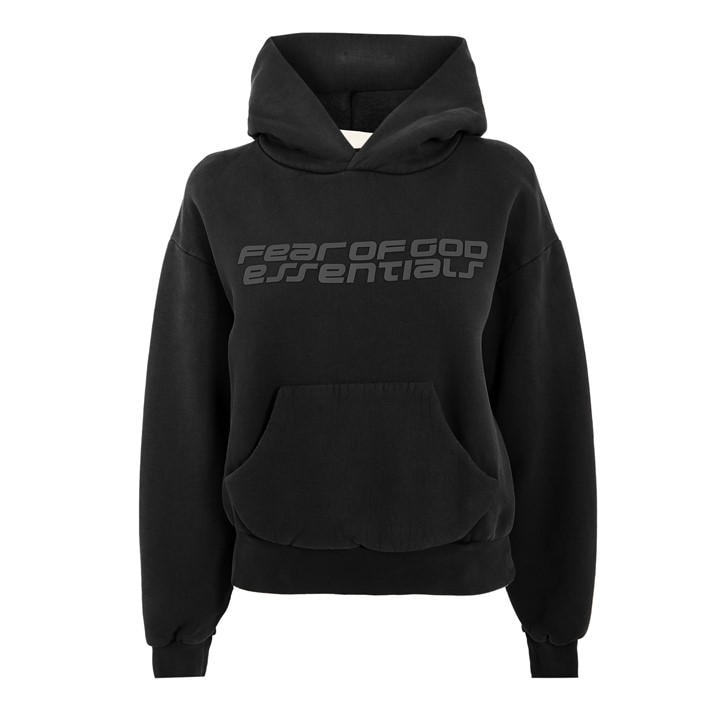 Fear Of God Essentials Women's Black Overhead Hoodie in Size 16, Sports Direct