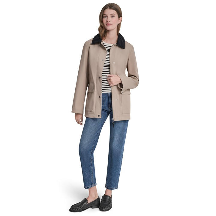 Dkny Women's Beige Barn Jacket in Size 16, Sports Direct