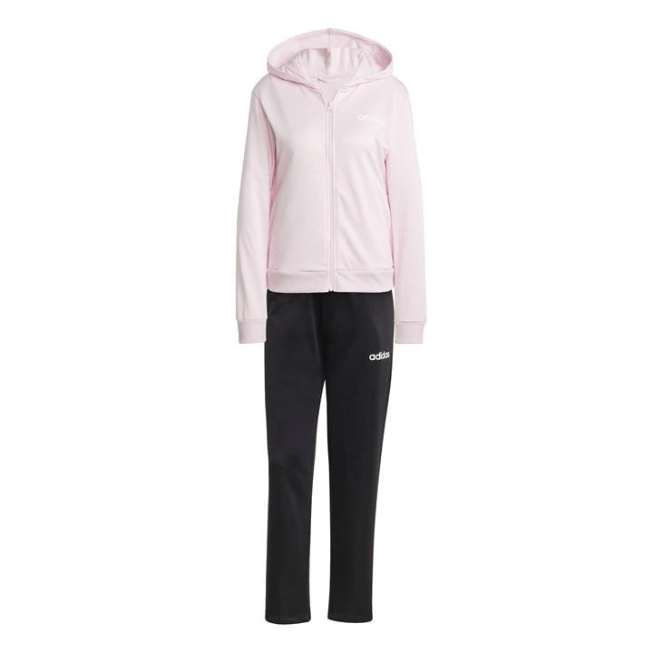 Adidas Women's Pink Linear Full Tracksuit in Size 2XS, Sports Direct