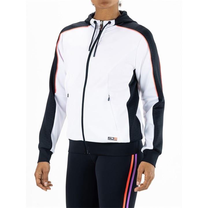 Sjeng Sports Women's White Feya Performance Training Jacket in Size 8, Sports Direct