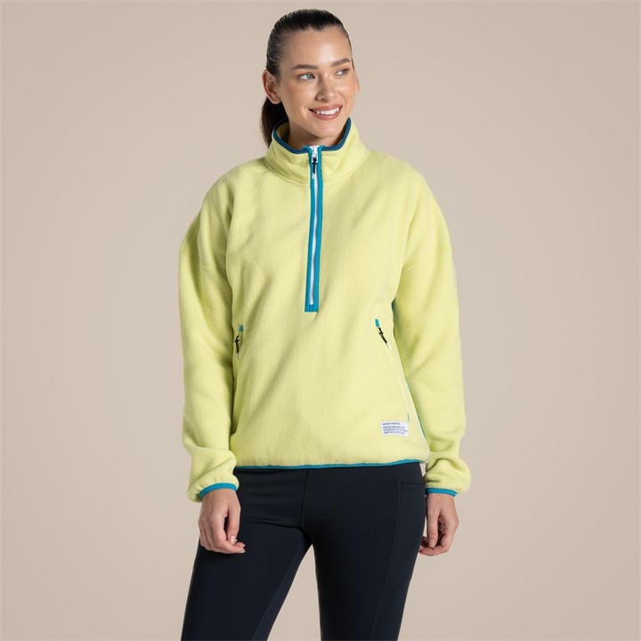 Craghoppers Women's Green Rnu 1/2 Zip Fleece in Size 16, Sports Direct