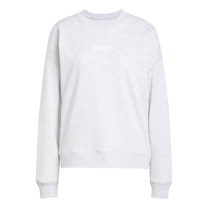 Adidas Women's Grey Crew-Neck Sweatshirt in Size 2XL, Sports Direct