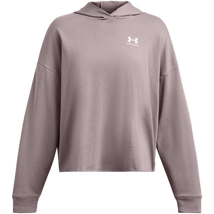 Under Armour Women's Grey Rival Terry Crew Sweatshirt in Size 16, Sports Direct