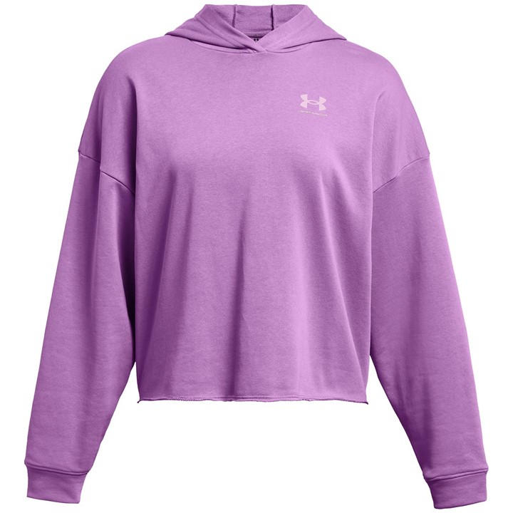 Under Armour Women's Purple Rival Terry Crew Sweatshirt in Size 12, Sports Direct