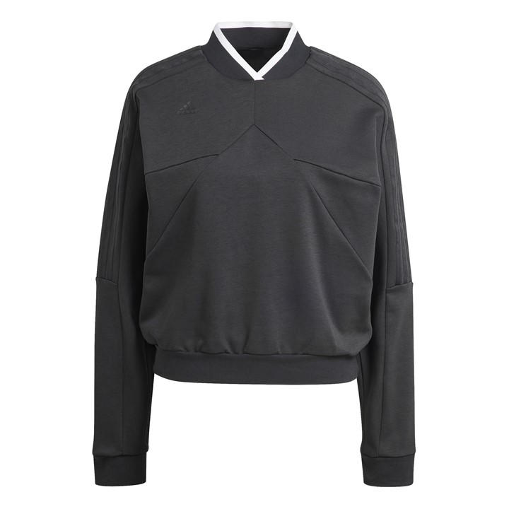 Adidas Women's Black Tiro Crew Sweatshirt in Size 2XS, Sports Direct