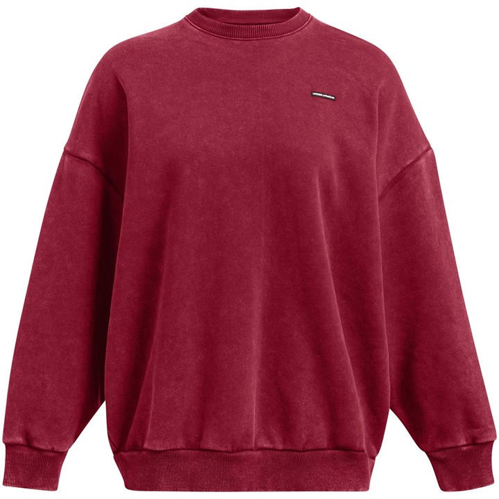 Under Armour Women's Red Icon Crew Sweatshirt in Size 10, Sports Direct