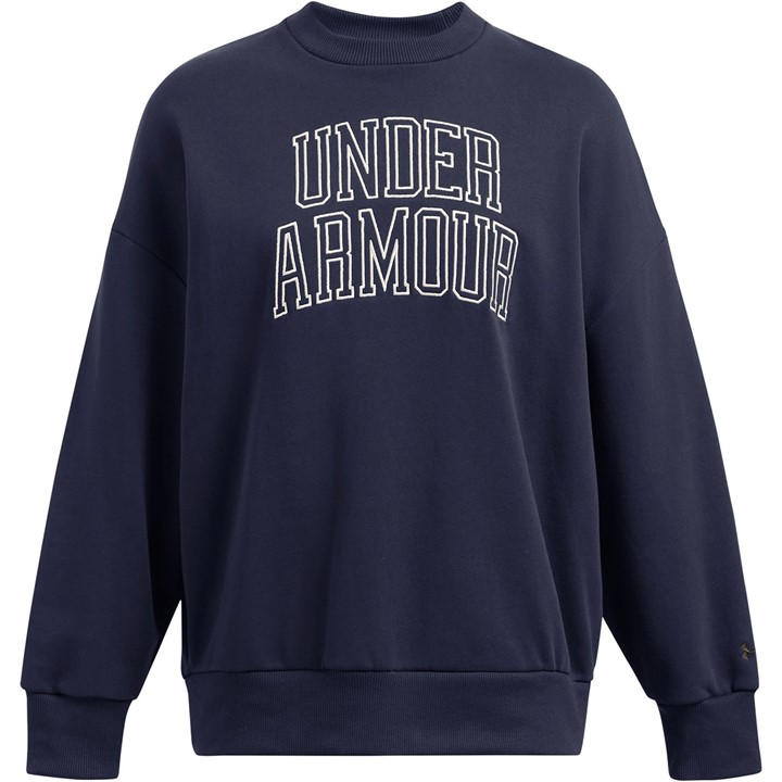 Under Armour Women's Blue Icon Crew Sweatshirt in Size 12, Sports Direct