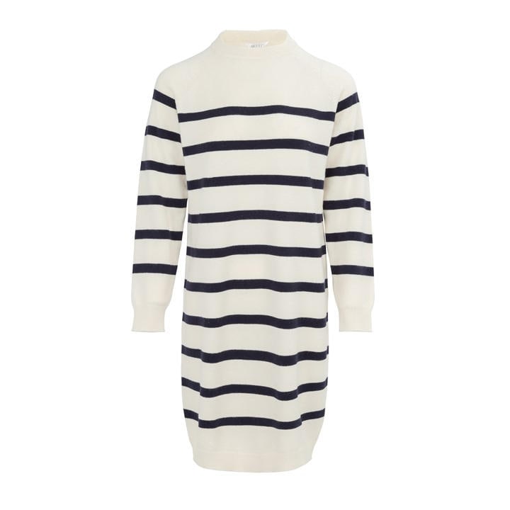 Miso Women's  Mock Neck Long Sleeve Knitted Jumper Dress in Size 12, Sports Direct