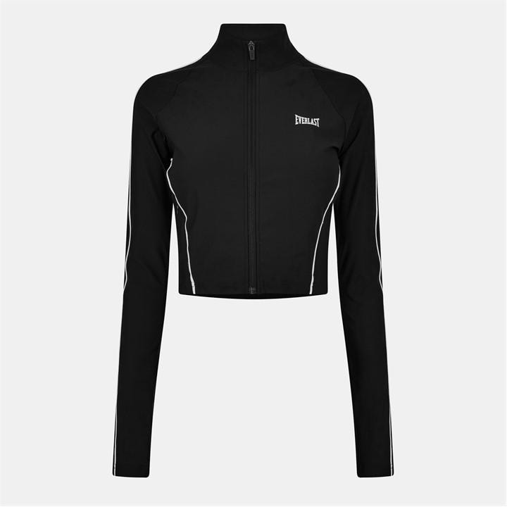 Everlast Women's Black Stretch Woven Track Top in Size 10, Sports Direct