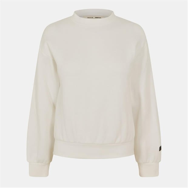 Cloud White - FEAR OF GOD ESSENTIALS - Women's Relaxed Fit Crew Sweatshirt