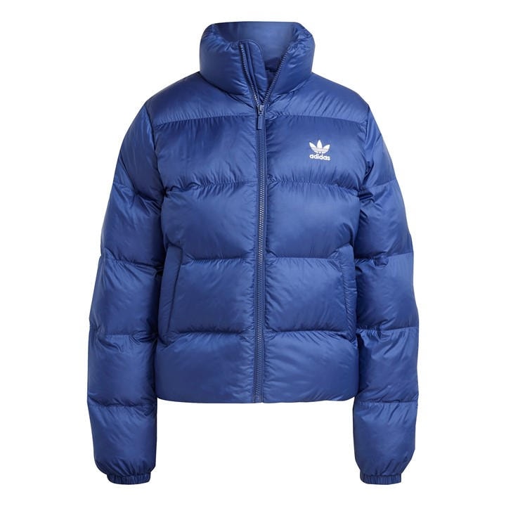 Adidas Originals Women's Blue Puffer Short Jacket in Size 12, Sports Direct