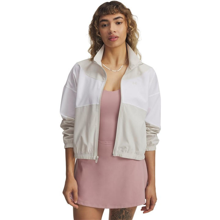 Under Armour Women's White Rival Woven Training Jacket in Size 16, Sports Direct