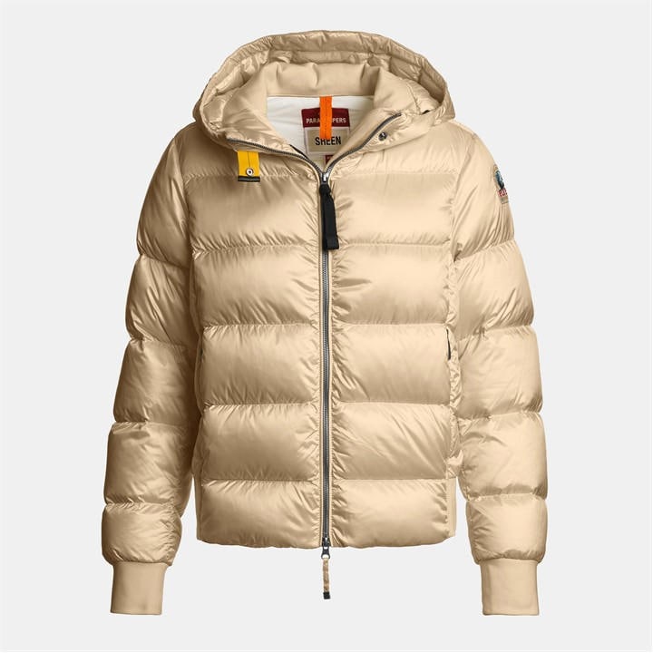 Parajumpers Women's Beige Mariah Water Resistant Duck Down Short Puffer Jacket in Size 14, Sports Direct