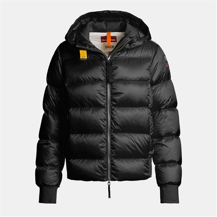 Parajumpers Women's Black Mariah Water Resistant Duck Down Short Puffer Jacket in Size 10, Sports Direct