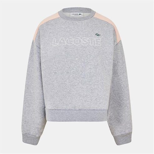 Lacoste - Women's Crew-Neck Relaxed Fit Sweatshirt