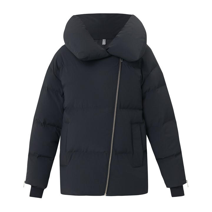 Sweaty Betty Nimbus Cloud Funnel-Neck Shell-Down Puffer Jacket, Black, Size L, Women - Image 3