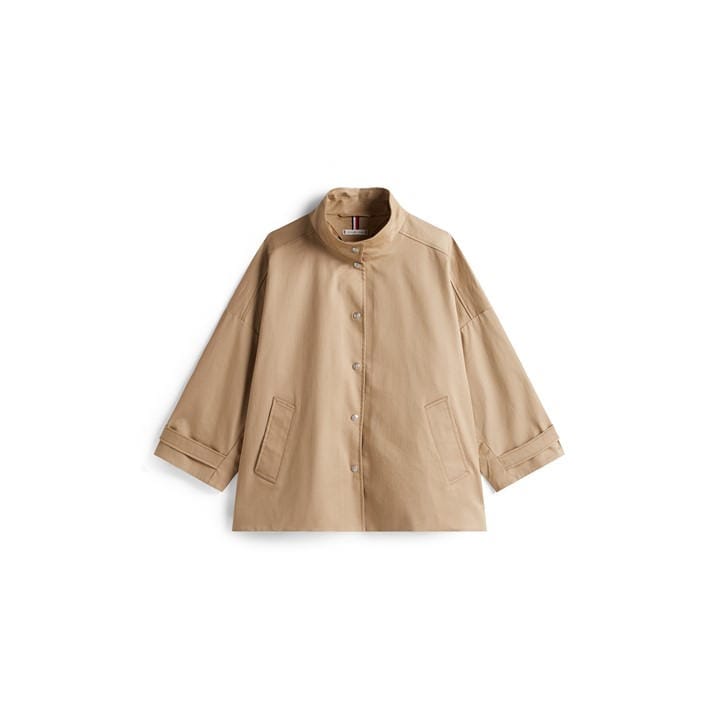 Tommy Hilfiger Women's Beige Overcoat in Size 12, Sports Direct