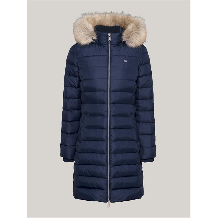 Tommy Jeans Women's Blue Tj Ess Mid Jkt Ld54 Size 12