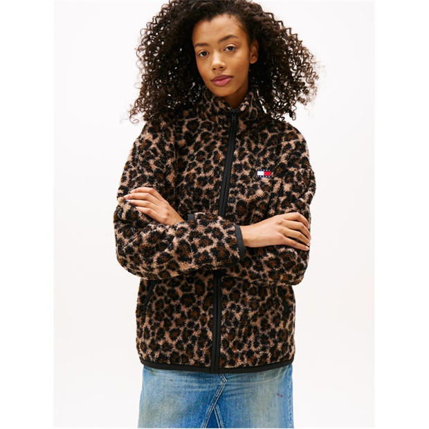 Tommy Jeans Women's 1/4 Zip Teddy Fleece | SportsDirect.com USA