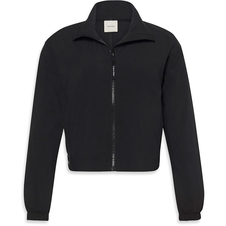 Calvin Klein Women's Black Performance Moisture-Wicking Sculpted Fit Performance Training Jacket in Size 14, Sports Direct