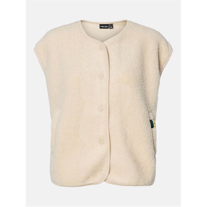 Pieces Women's Beige Katty Teddy V Ld63 in Size 16, Sports Direct