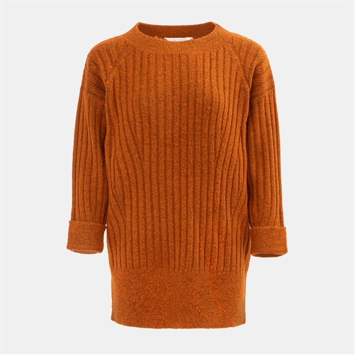 Miso Women's Orange Knit Jumper in Size 12, Sports Direct
