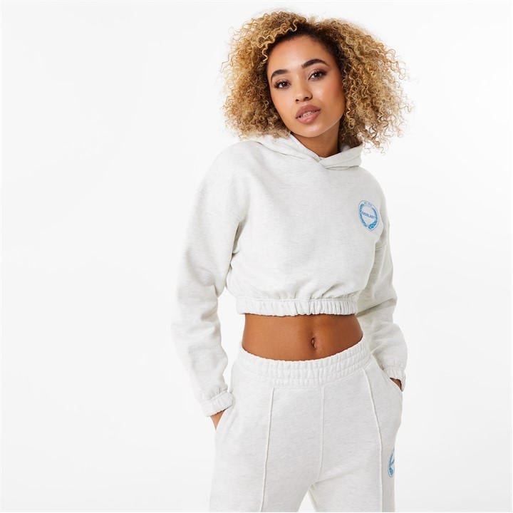 Everlast Women's White Cropped Hoody in Size 16, Sports Direct