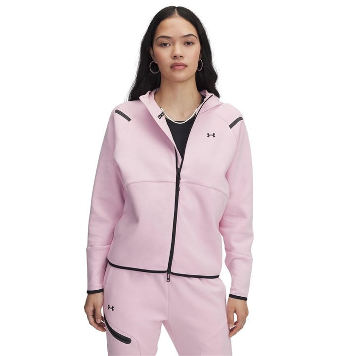 Under Armour Women's Pink Unstoppable Full-Zip Fleece in Size 14, Sports Direct