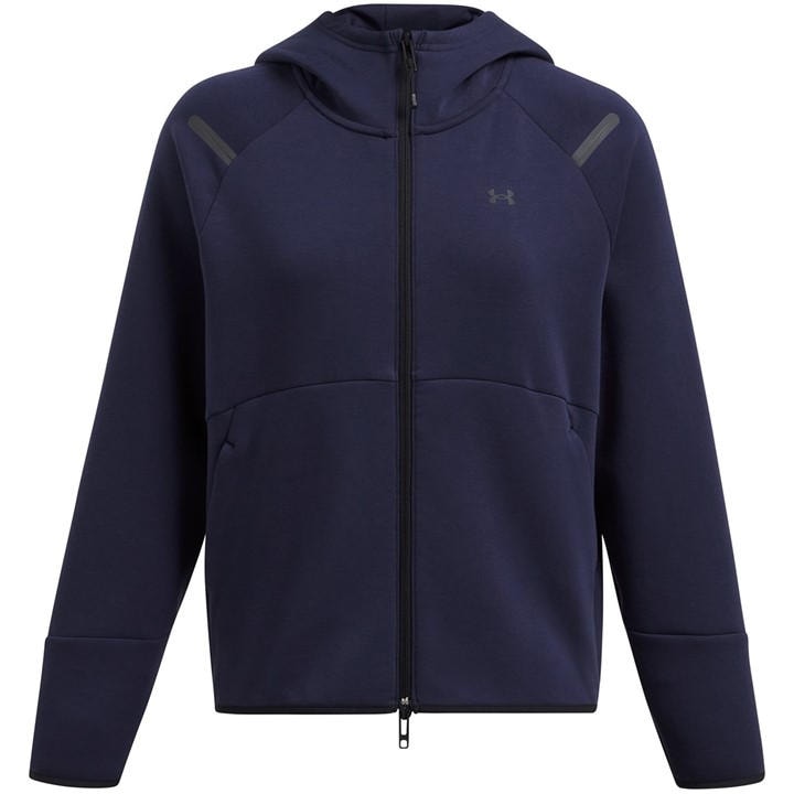 Under Armour Women's Blue Unstoppable Full-Zip Fleece in Size 12, Sports Direct
