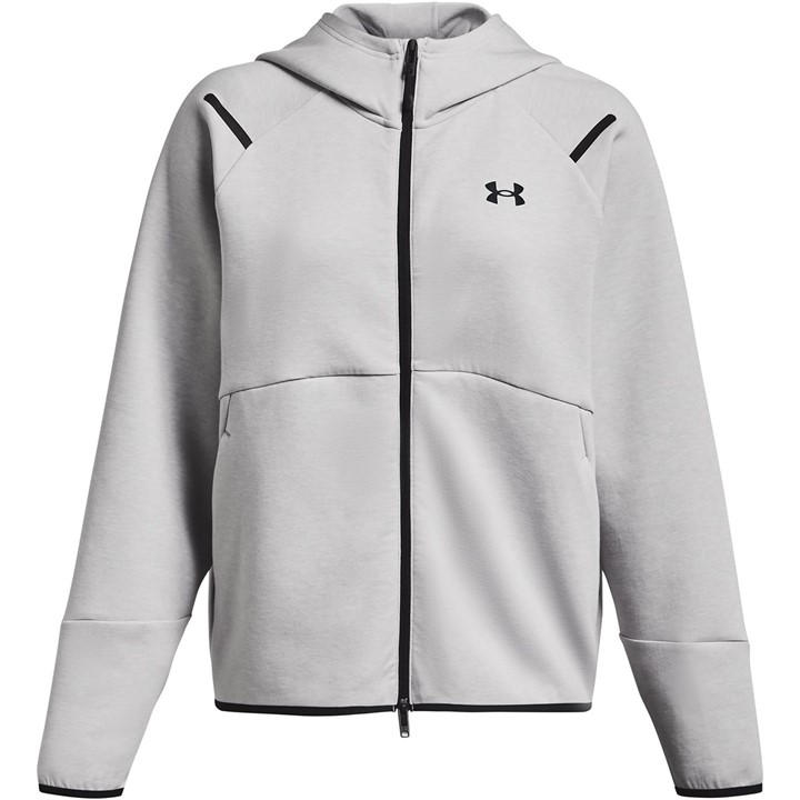 Under Armour Women's Grey Unstoppable Full-Zip Fleece in Size 14, Sports Direct