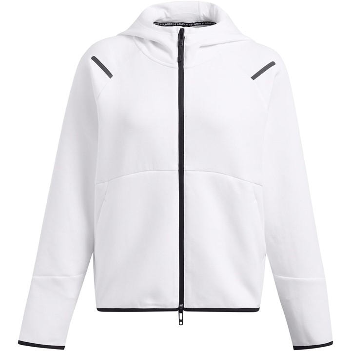 Under Armour Women's White Unstoppable Full-Zip Fleece in Size 14, Sports Direct