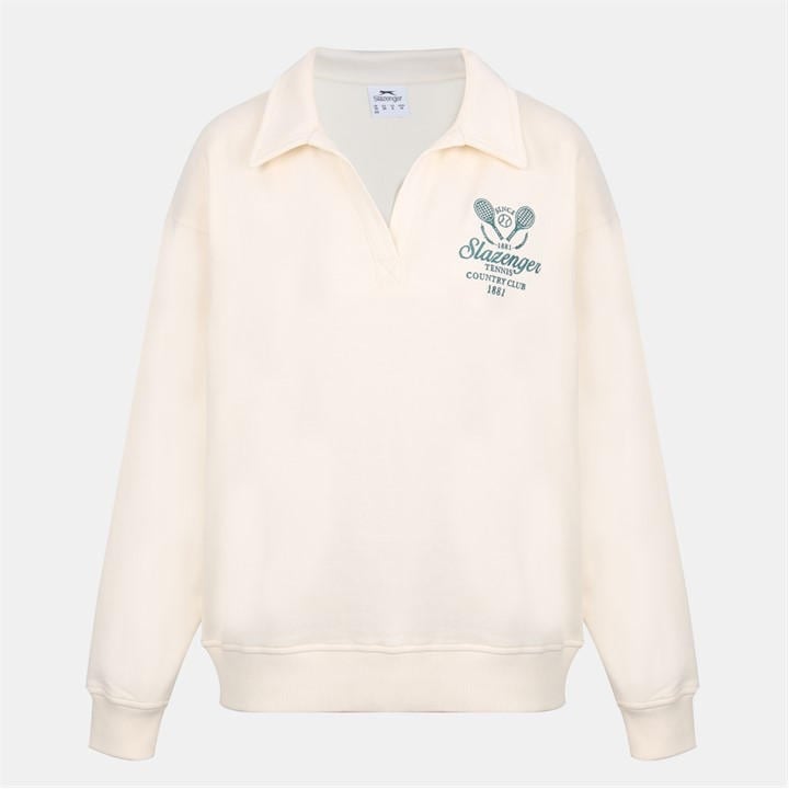 Slazenger Women's White Fleece Sweatshirt in Size 14, Sports Direct