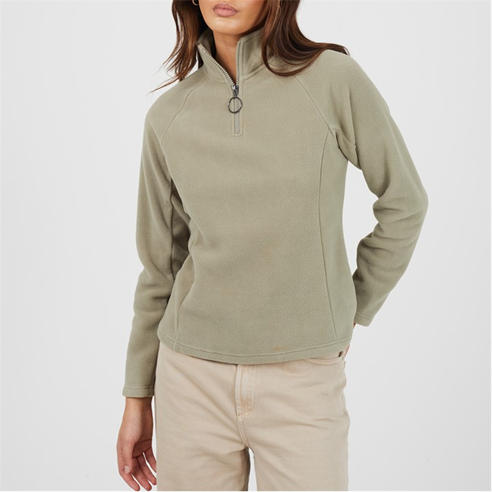 Brave Soul - Brave Soul Ladies Quarter Zip Sweatshirt