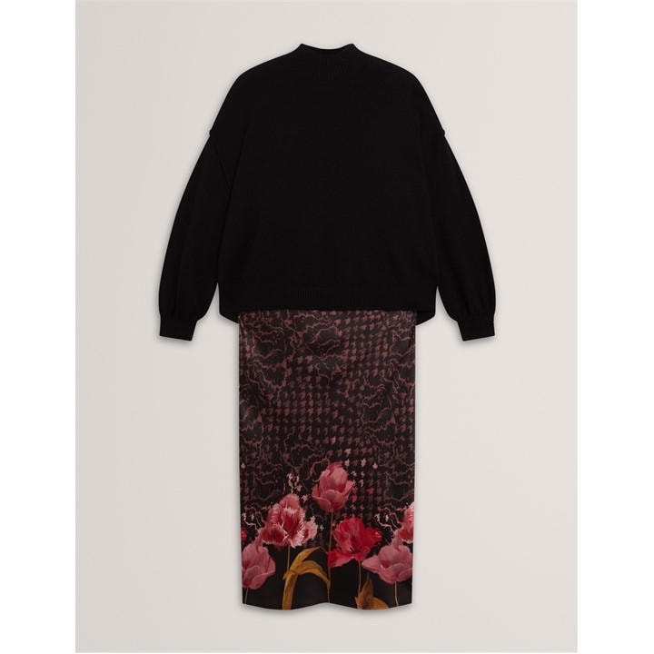 Ted Baker Women's Black Knitted Jumper Dress in Size 8, Sports Direct