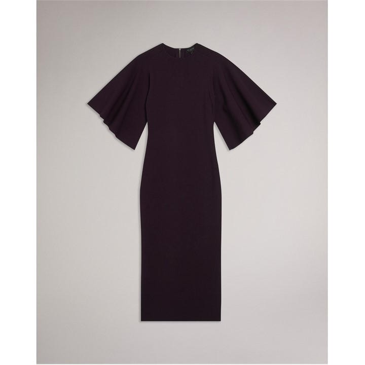 Ted Baker Women's Red Flute Midaxi Dress in Size 12, Sports Direct