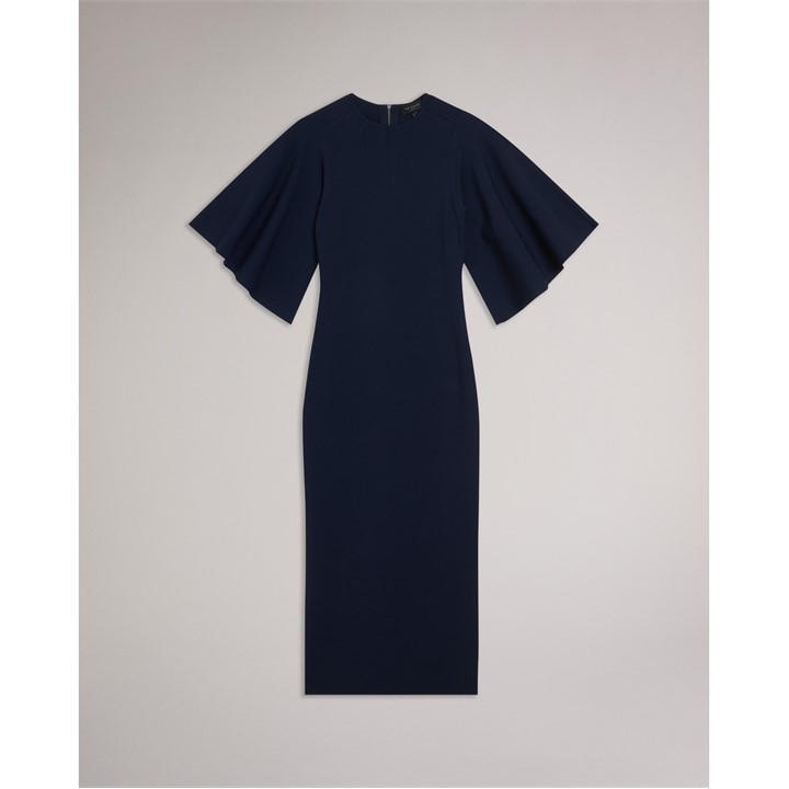 Ted Baker Women's Blue Flute Midaxi Dress in Size 12, Sports Direct