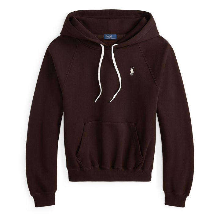Polo Ralph Lauren Women's Brown Pony Fleece Hoodie in Size 14, Sports Direct