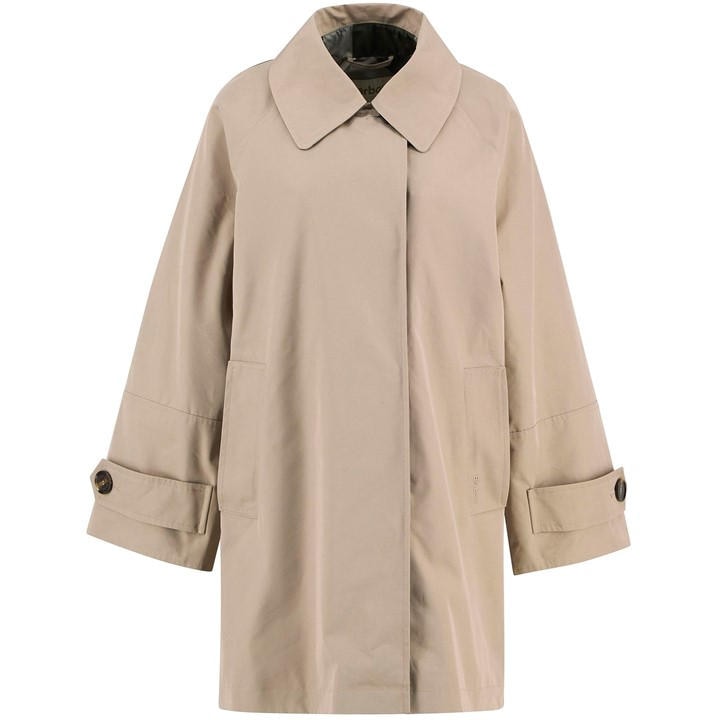 Barbour Women's Beige Kennedy Showerproof Jacket in Size 16, Sports Direct