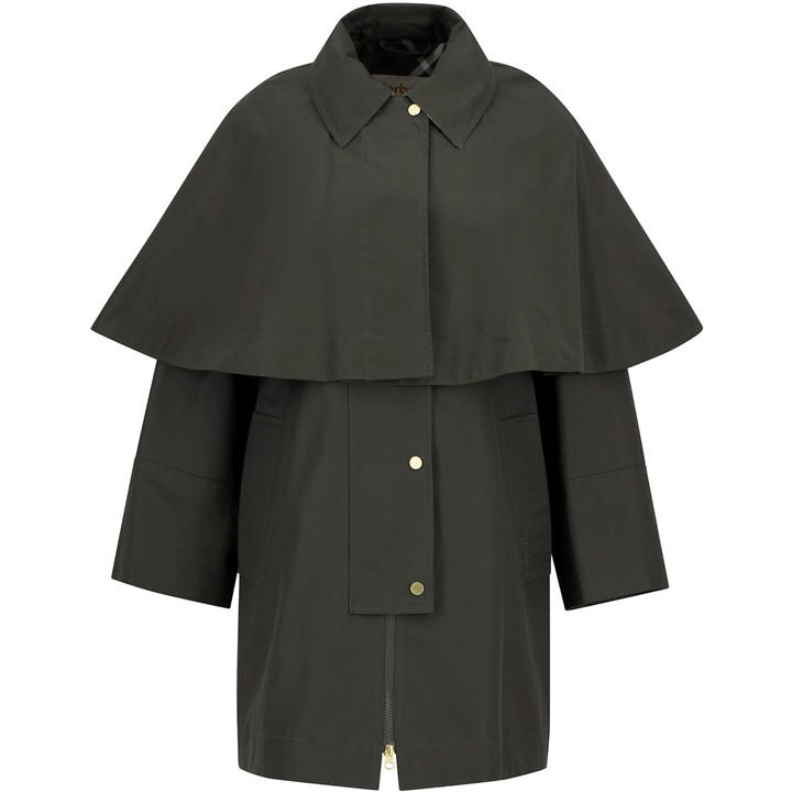 Barbour Women's Green Fia Showerproof Jacket in Size 14, Sports Direct