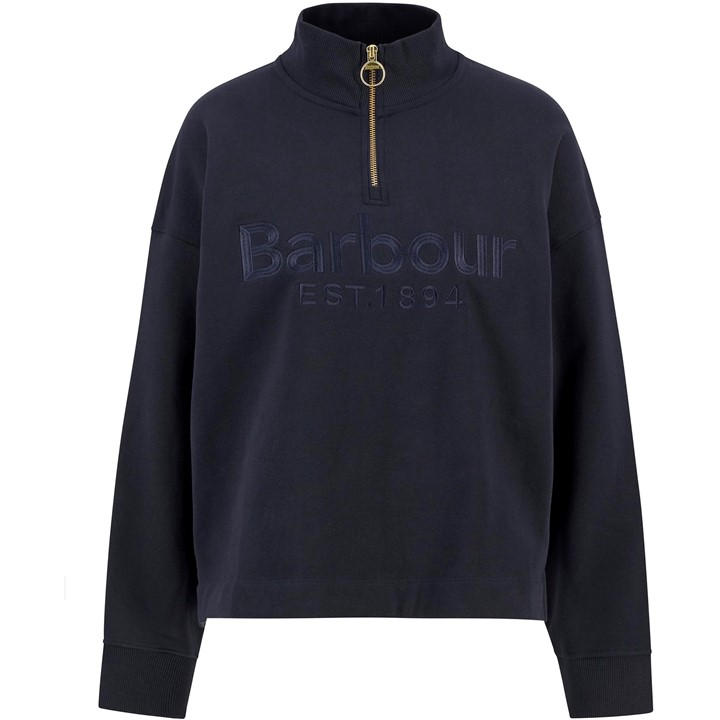 Barbour Women's Blue Sara Jumper in Size 8, Sports Direct
