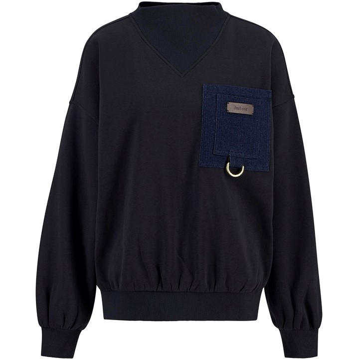 Barbour Women's Blue Saima Sweater in Size 10, Sports Direct