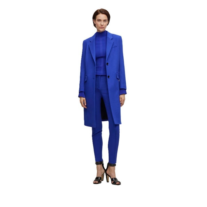 Boss Women's Blue Catara Formal Coat in Size 6, Sports Direct