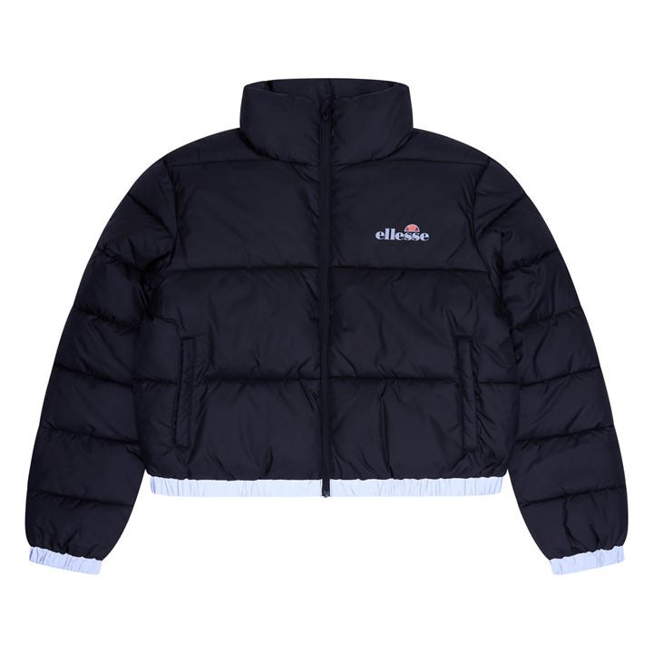 Ellesse Women's Black Short Puffer Jacket in Size 6, Sports Direct