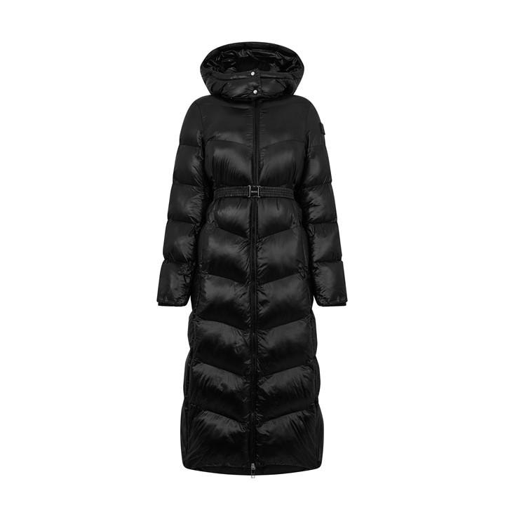 Boss Women's Black Pamaxi3 Long Puffer Jacket in Size 6, Sports Direct