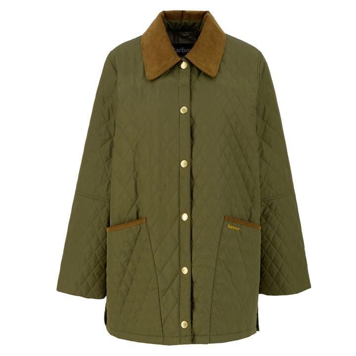 Barbour Women's Green Goldmire Jacket in Size 14, Sports Direct