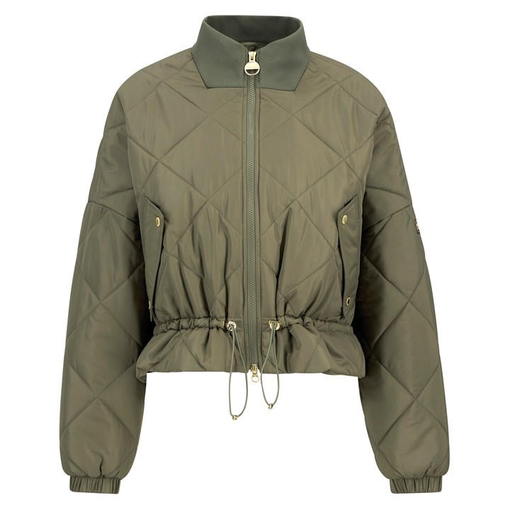 International  Women's  Pagan Quilted Jacket, Football by Barbour  in Size 14, Sports Direct