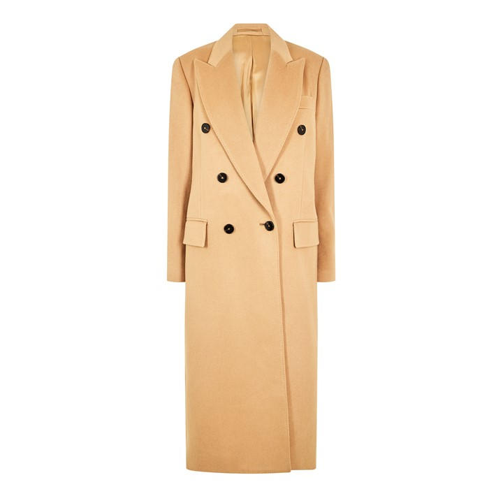 Boss Women's Beige Capella 102 Overcoat in Size 16, Sports Direct
