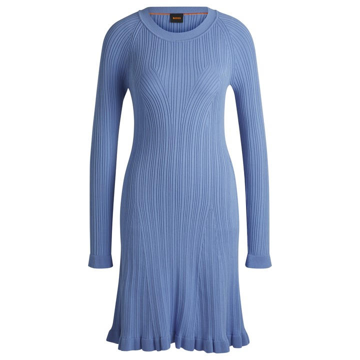 Boss Women's Blue C Furner Knitted Top in Size 12, Sports Direct
